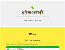 Tablet Screenshot of gizmocraft.com